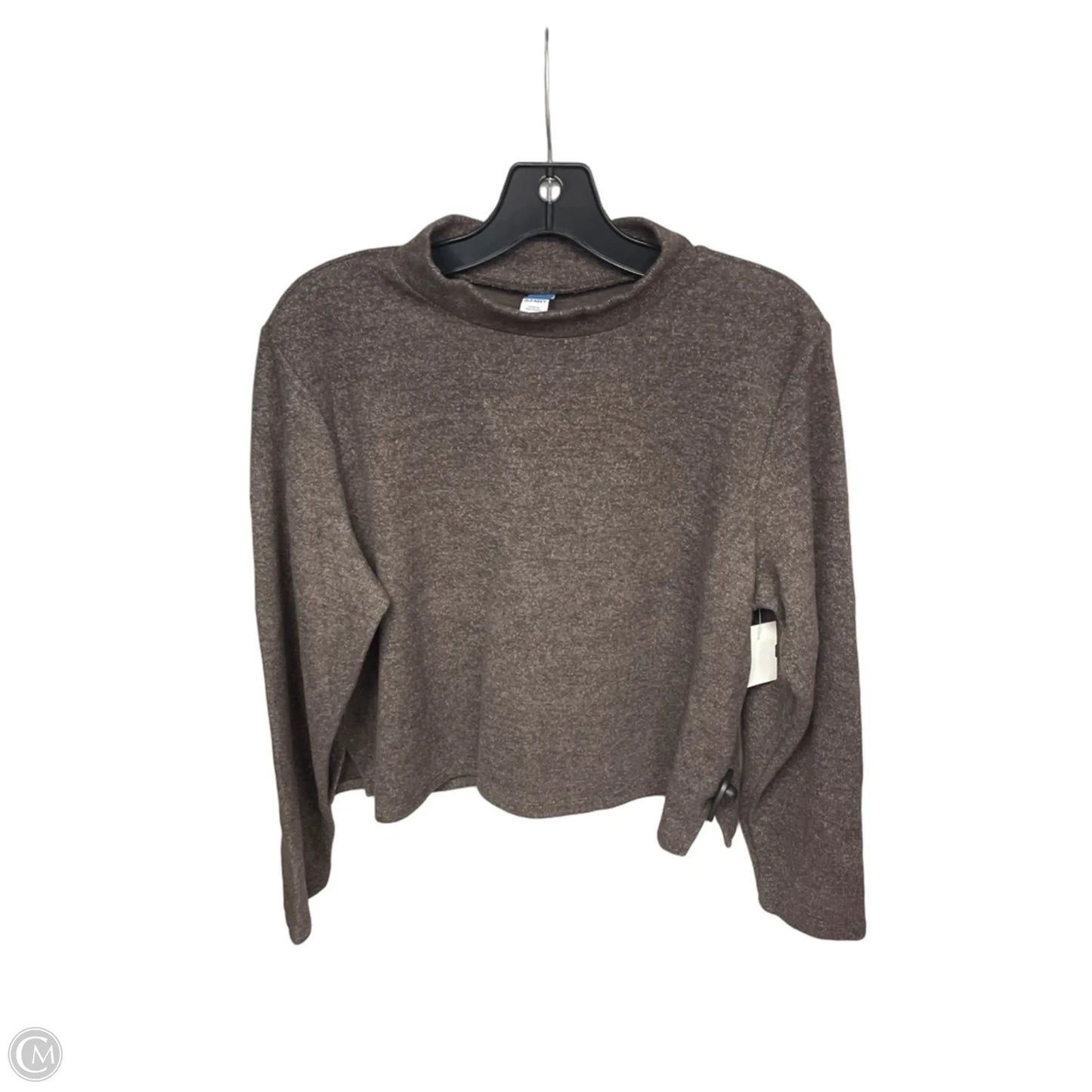Top Long Sleeve By Old Navy In Brown, Size: L