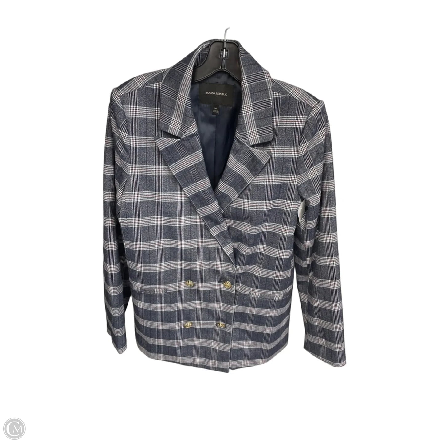 Blazer By Banana Republic In Blue, Size: 10