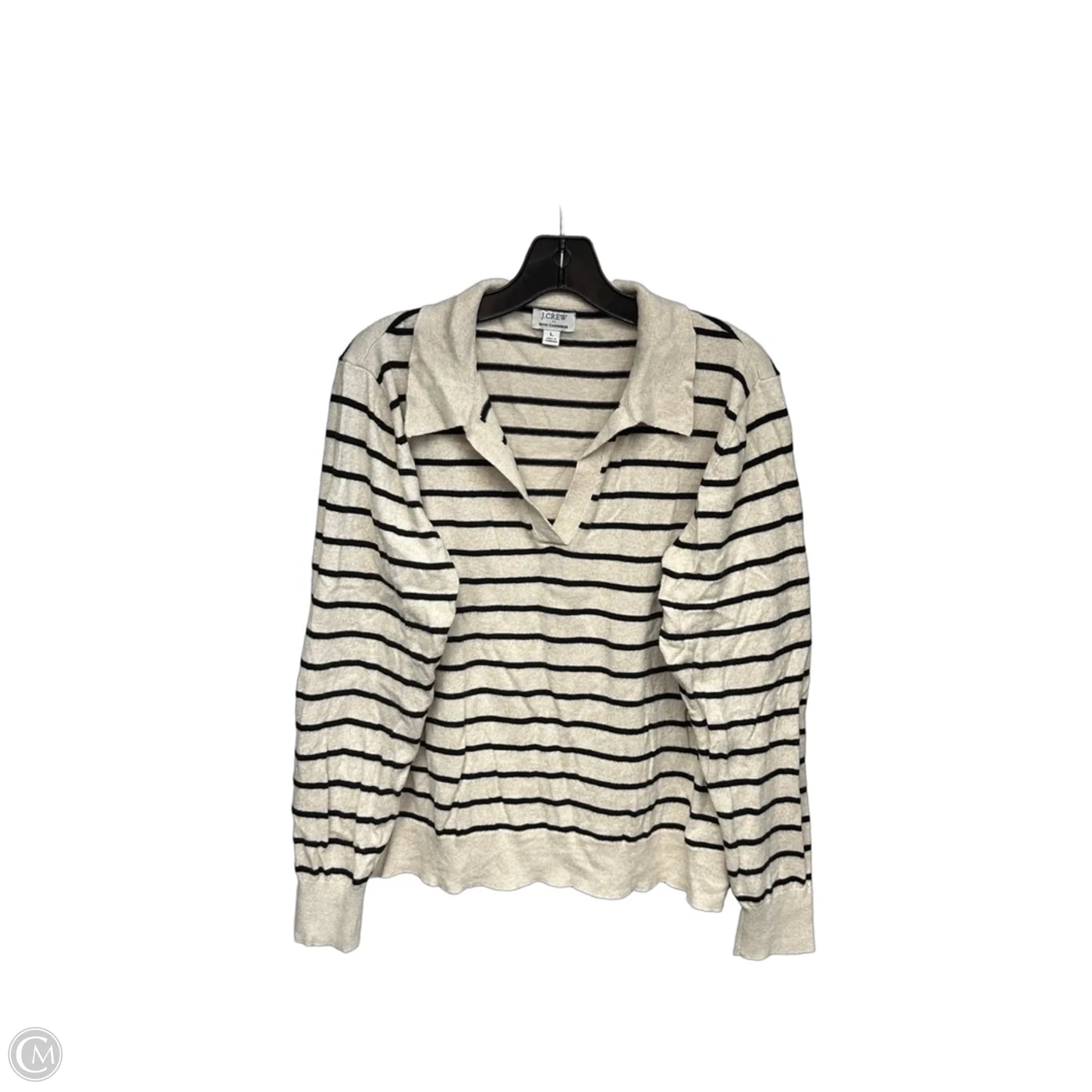 Sweater By J. Crew In Striped Pattern, Size: L