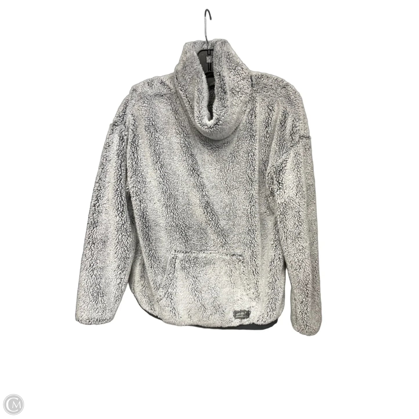 Jacket Faux Fur & Sherpa By Eddie Bauer In Grey, Size: M