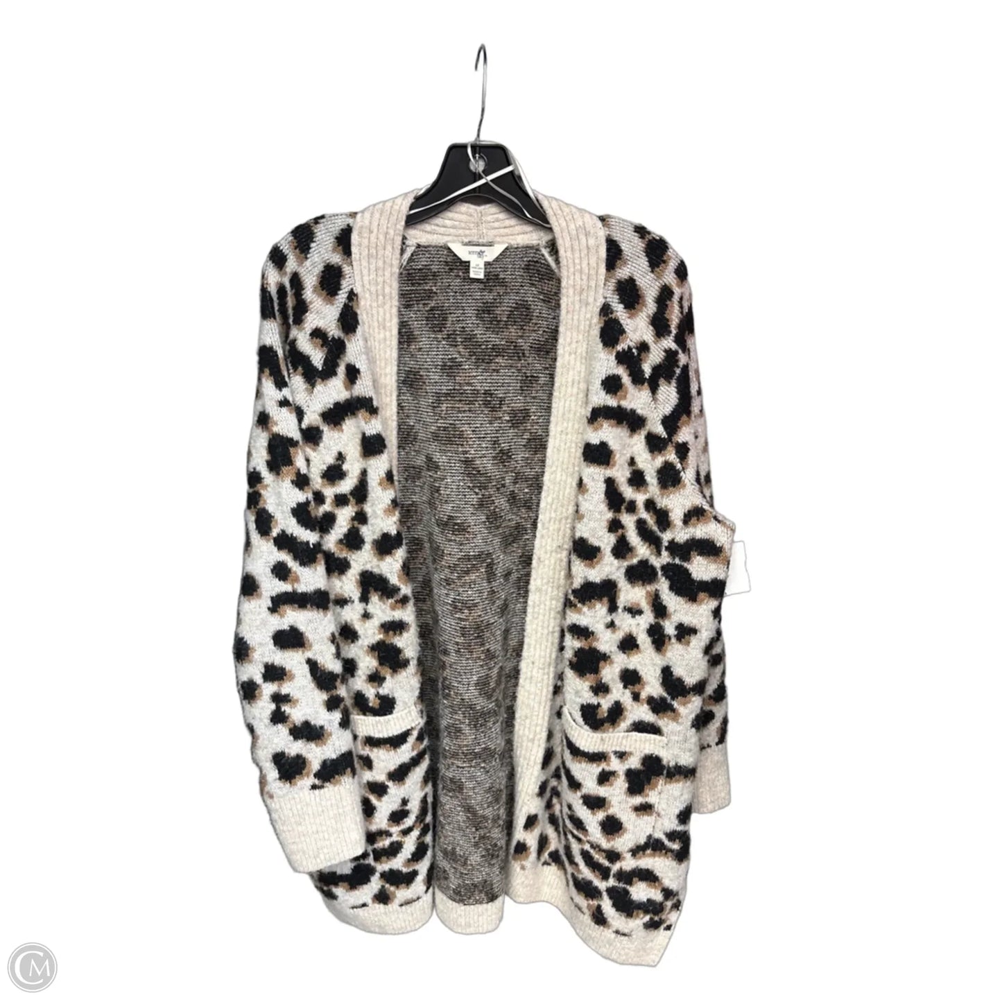 Cardigan By Terra & Sky In Animal Print, Size: 1x