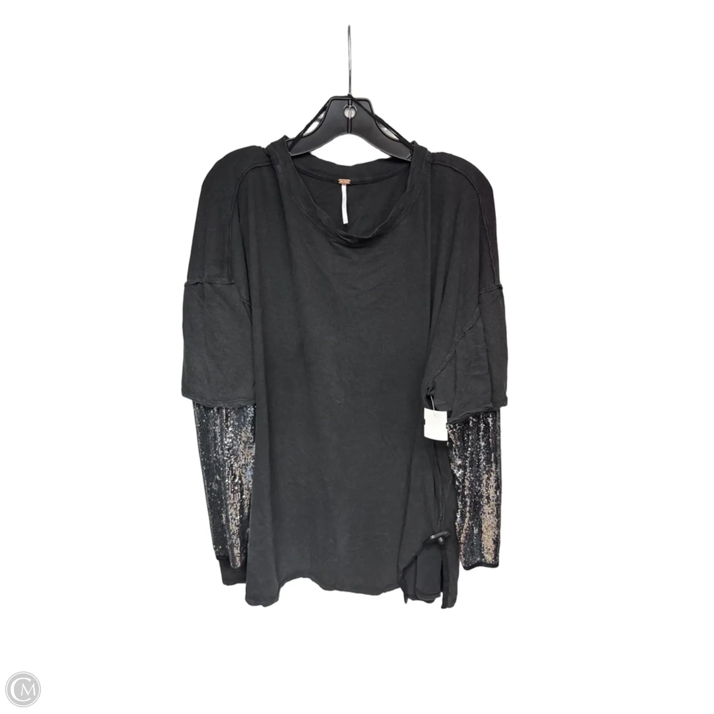 Top Long Sleeve By Free People In Black, Size: L