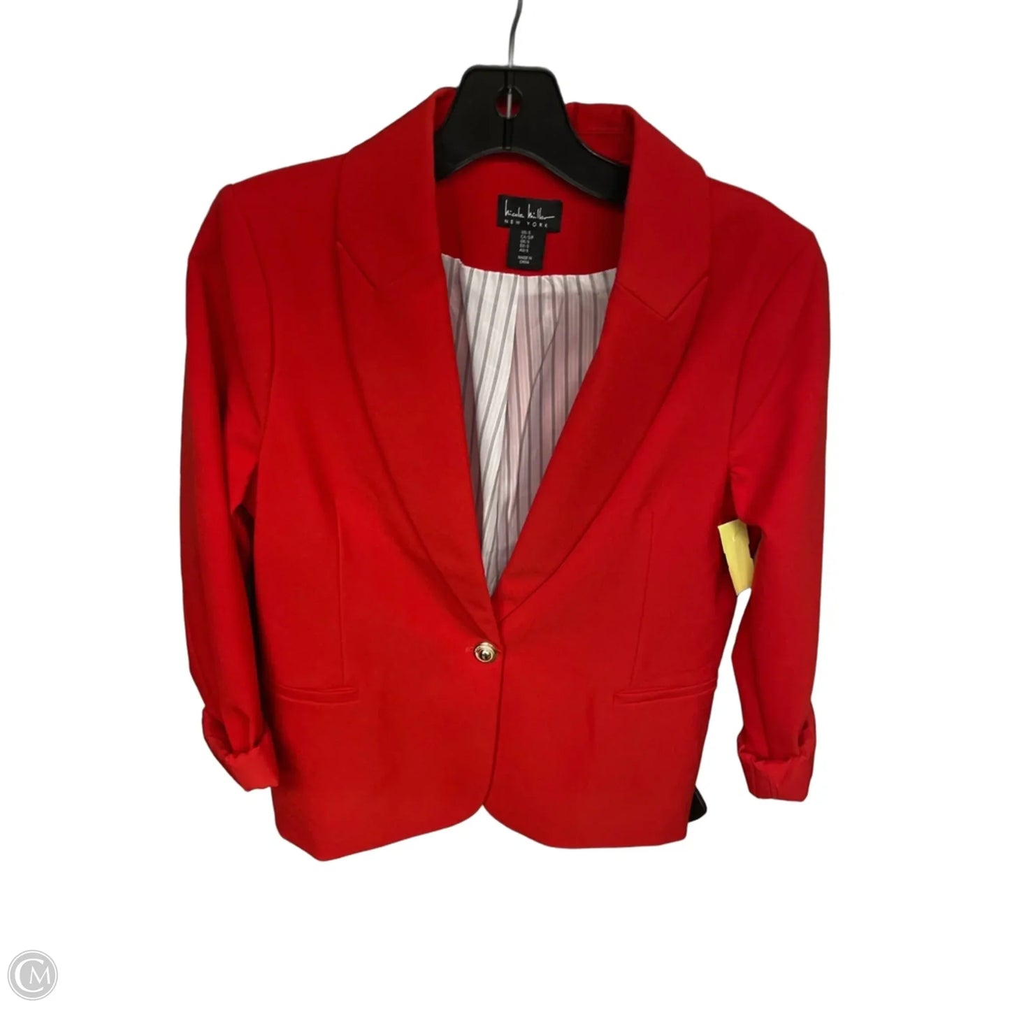 Blazer By Nicole Miller In Red, Size: S