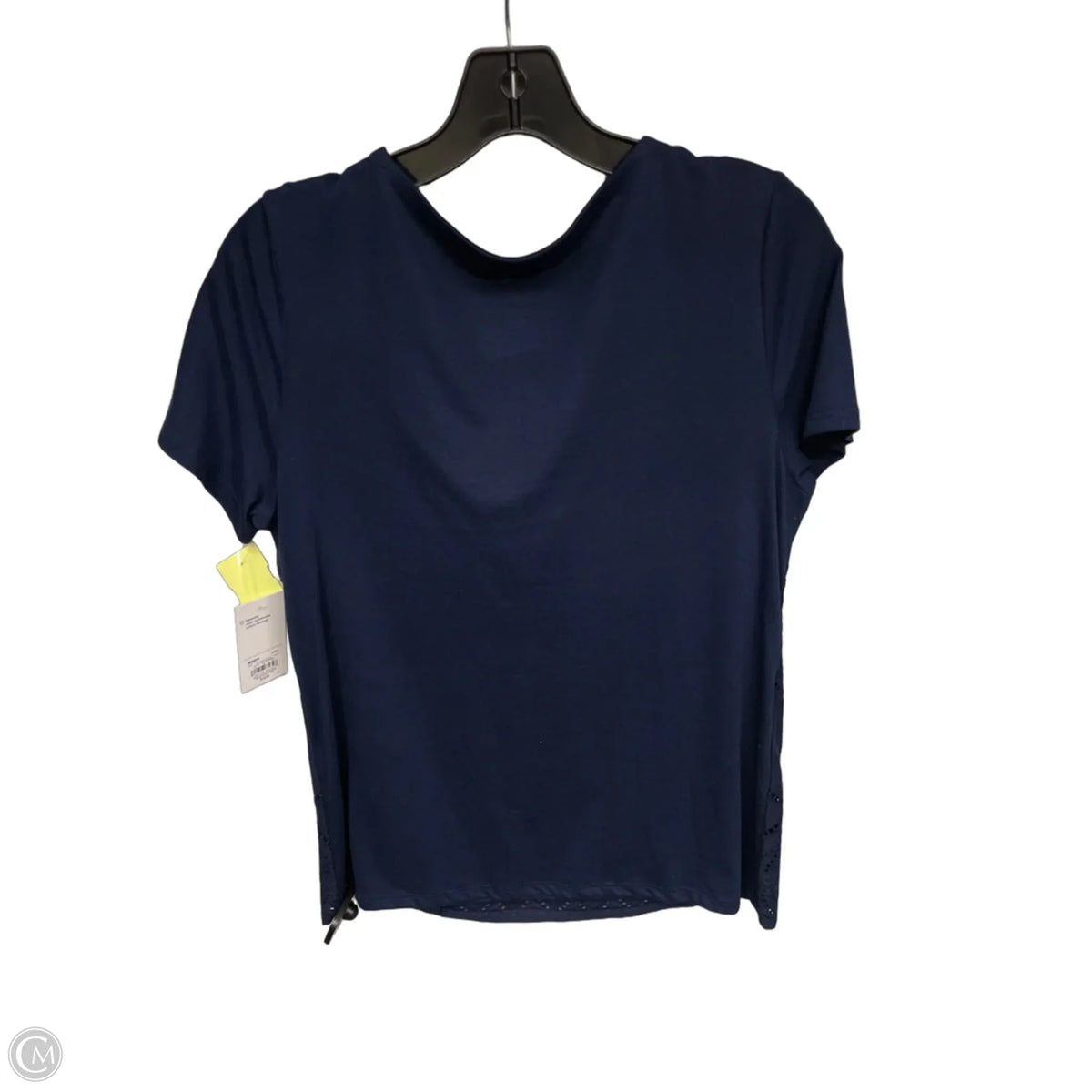 Top Short Sleeve By Croft And Barrow In Navy, Size: S