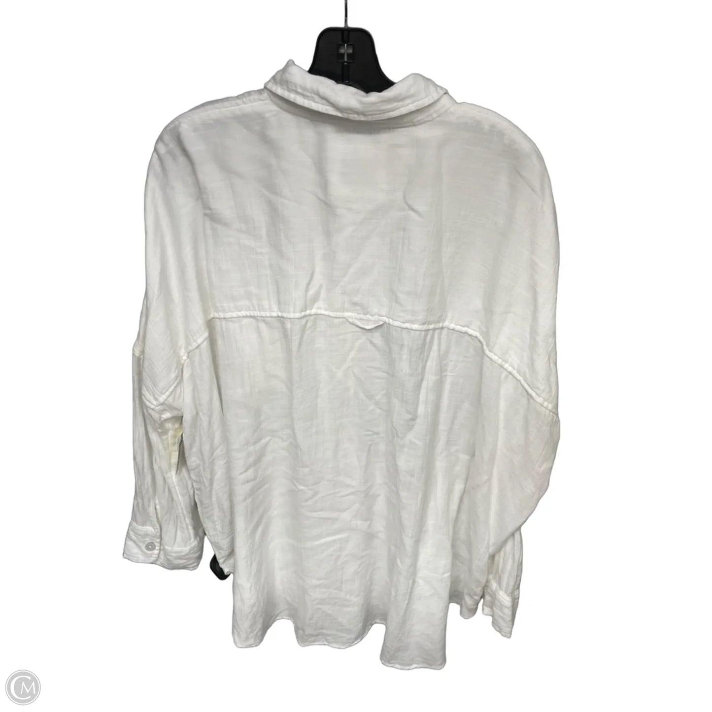 Top Long Sleeve By American Eagle In White, Size: S