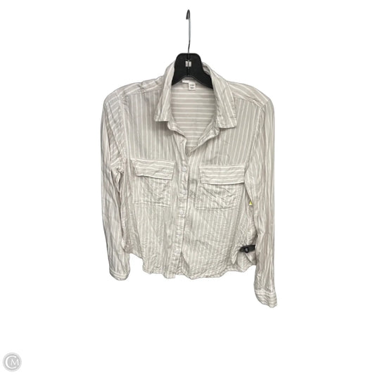 Top Long Sleeve By Beachlunchlounge In Striped Pattern, Size: S