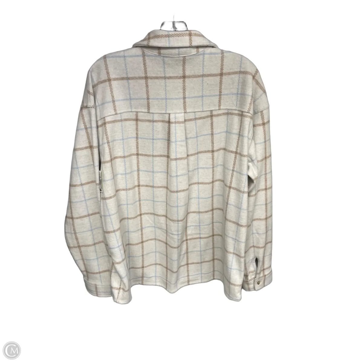 Jacket Shirt By Members Mark In Beige, Size: L