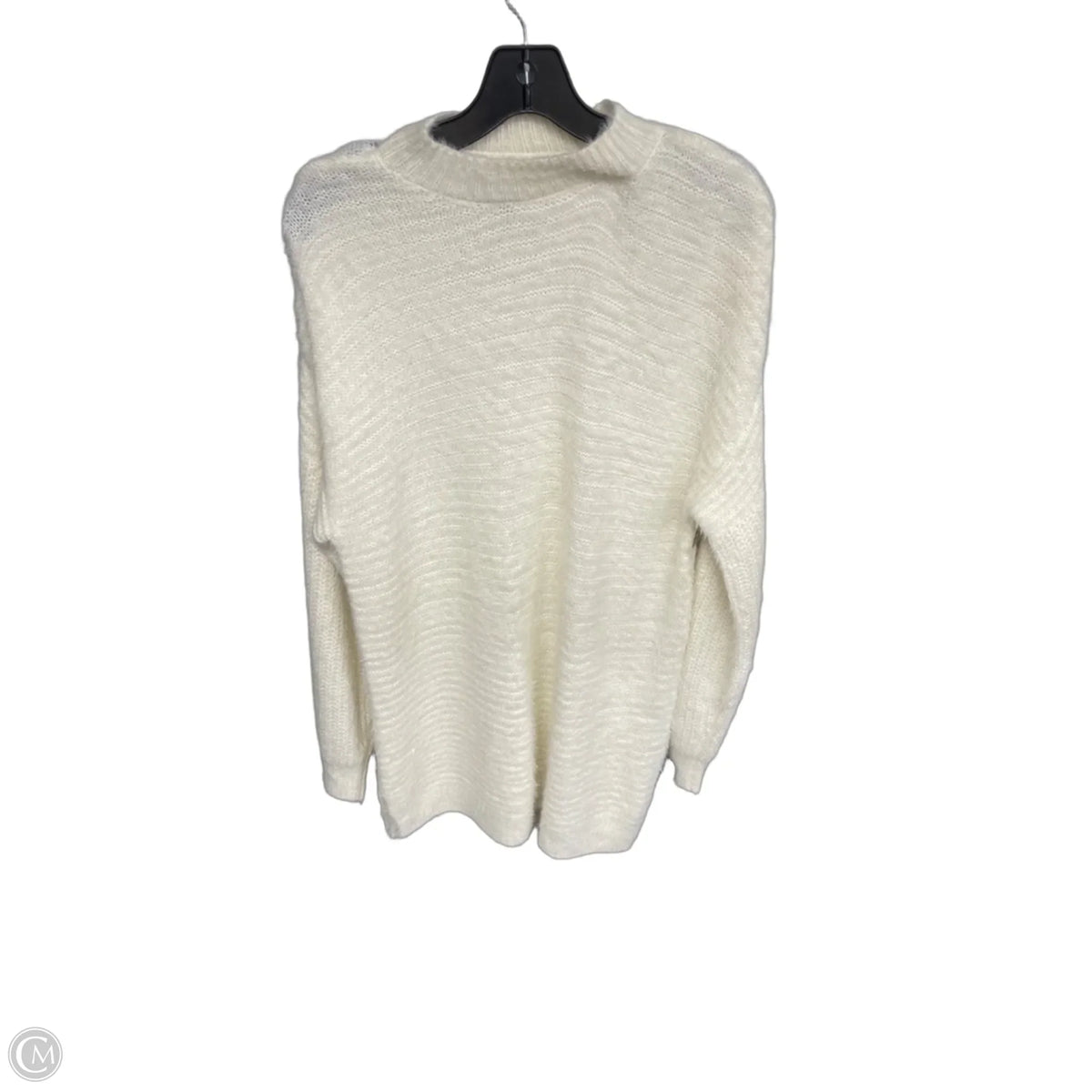 Sweater By Clothes Mentor In White, Size: M