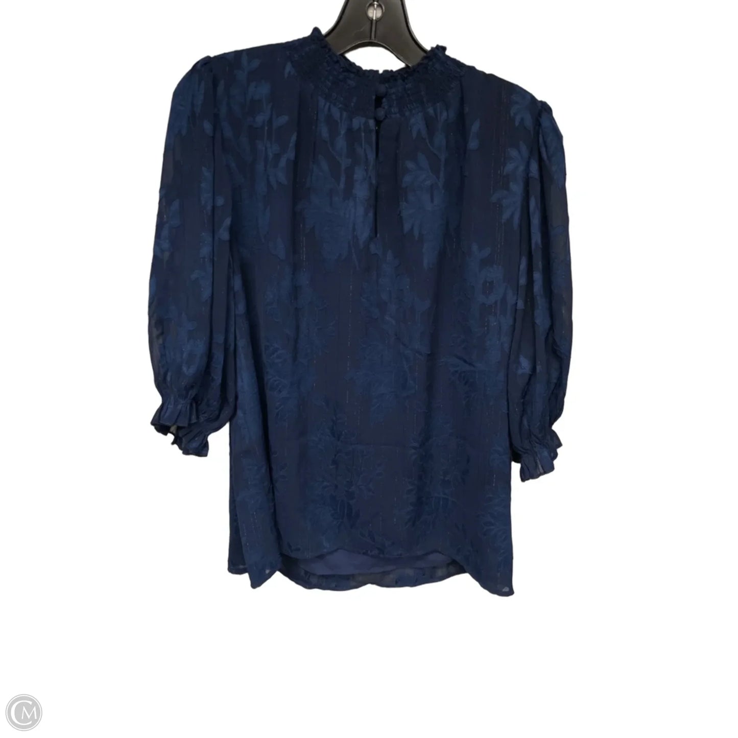 Top Short Sleeve By Clothes Mentor In Navy, Size: 2x