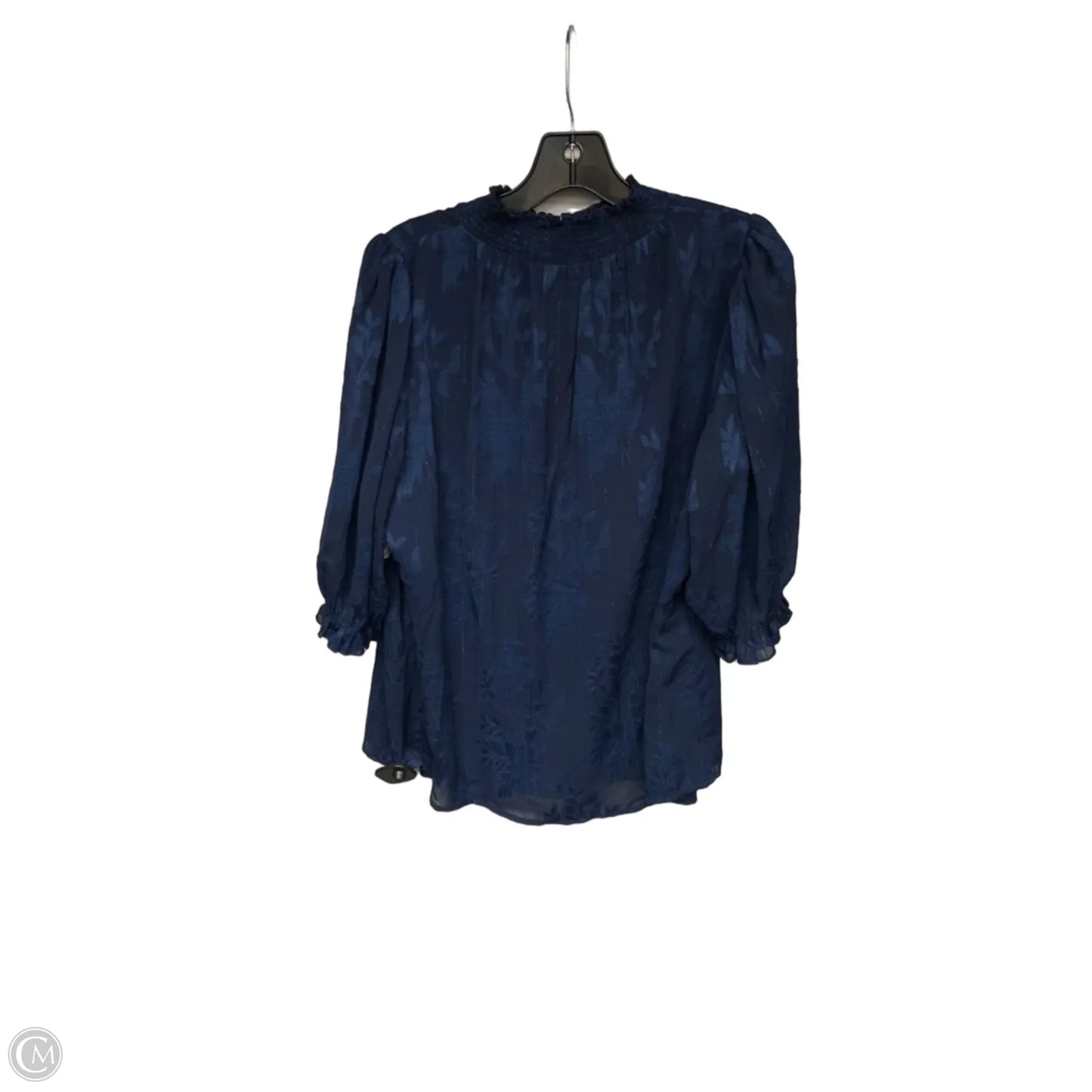 Top Short Sleeve By Clothes Mentor In Navy, Size: 2x
