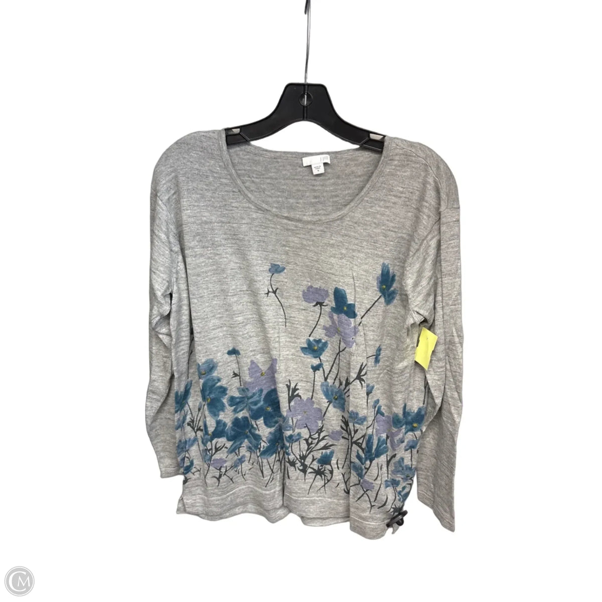Top Long Sleeve By J. Jill In Grey, Size: M