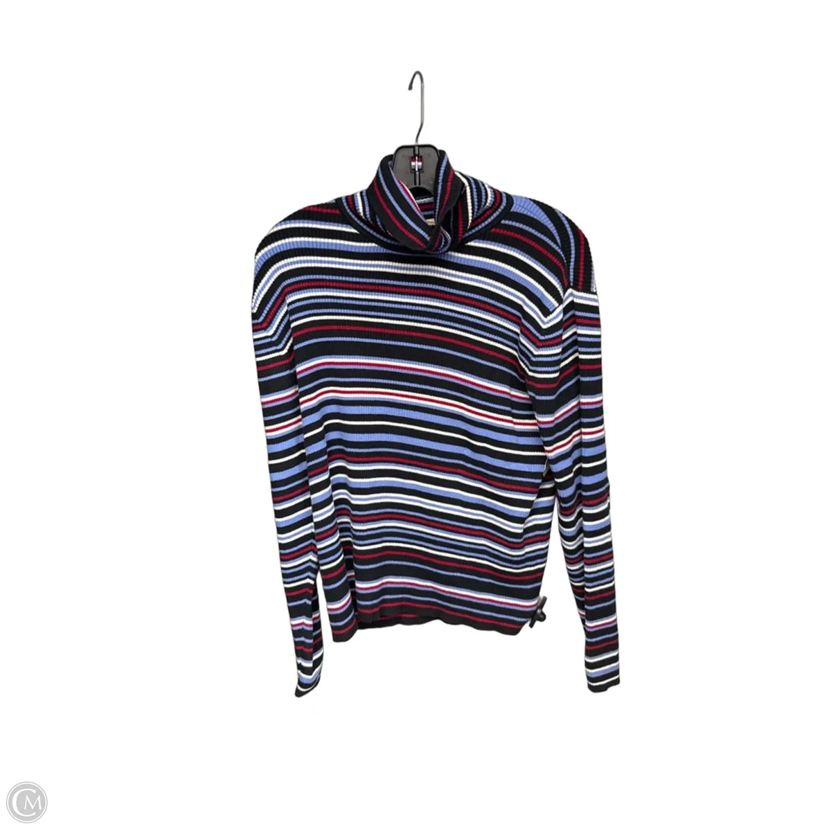 Top Long Sleeve By Talbots In Striped Pattern, Size: Xl