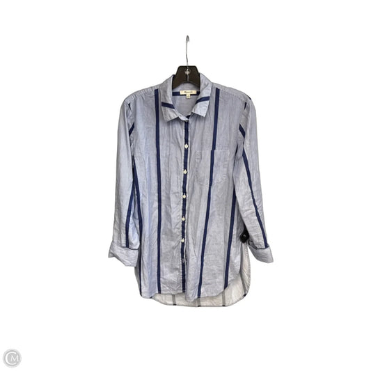 Top Long Sleeve By Madewell In Blue, Size: M