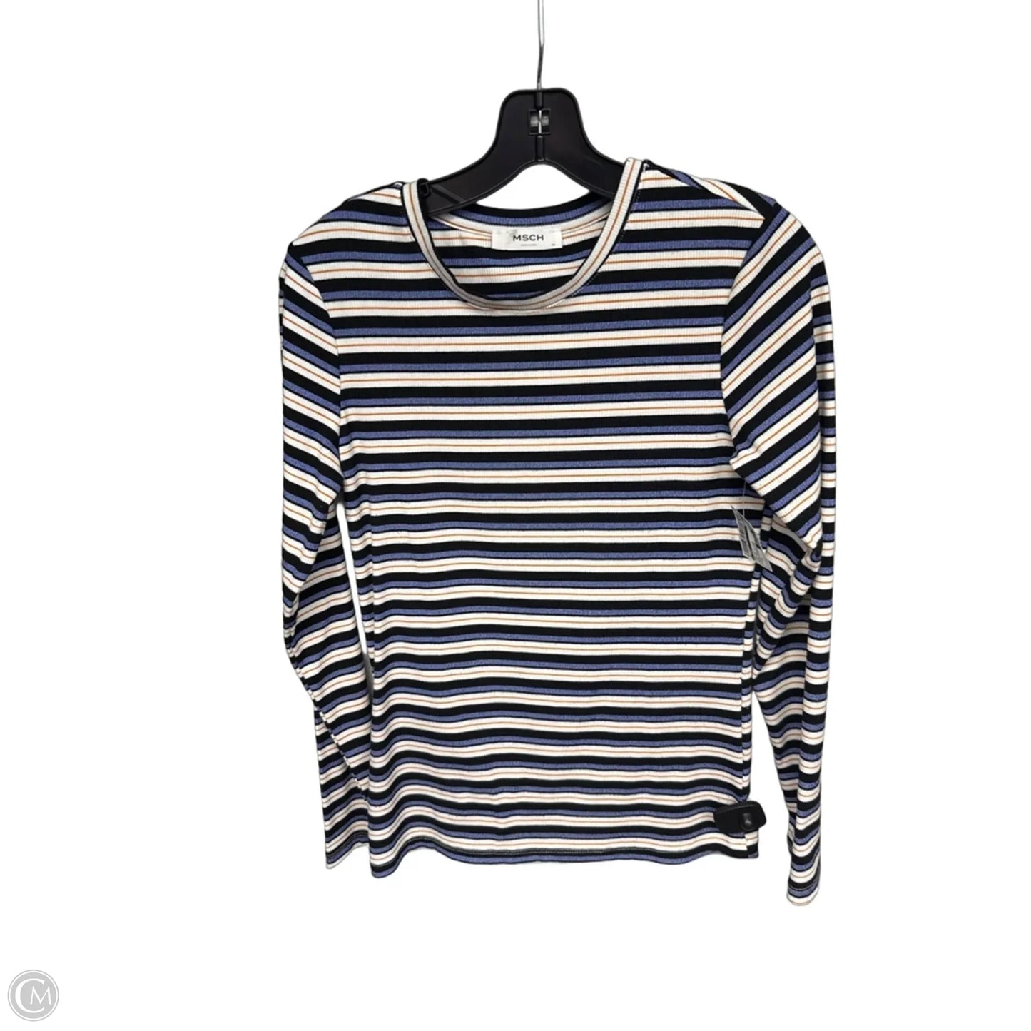 Top Long Sleeve By Cmc In Striped Pattern, Size: M