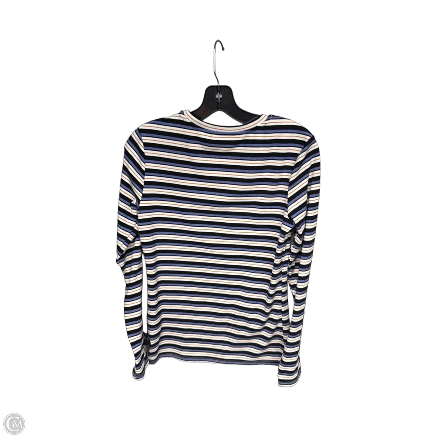 Top Long Sleeve By Cmc In Striped Pattern, Size: M