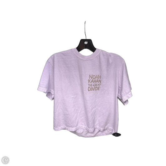Top Short Sleeve By Comfort Colors In Purple, Size: M