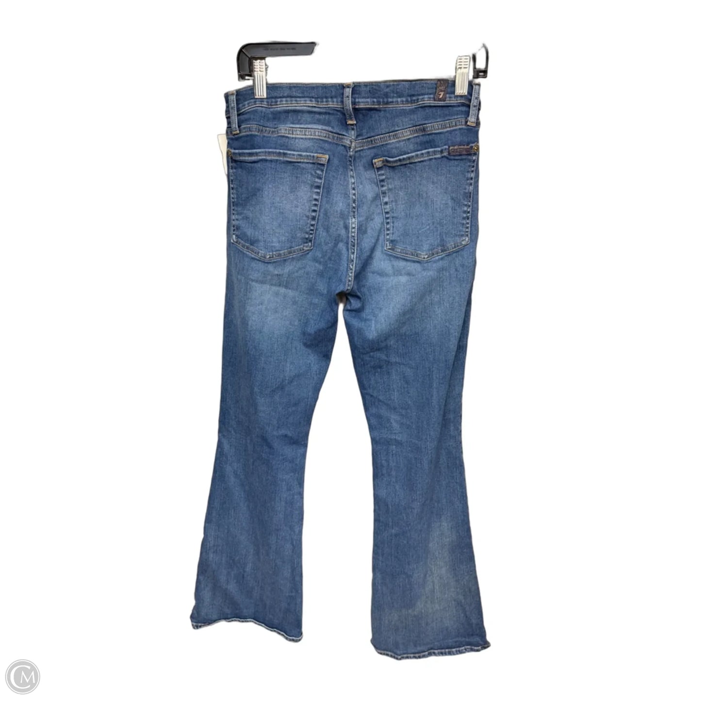 Jeans Boot Cut By 7 For All Mankind In Blue Denim, Size: 10