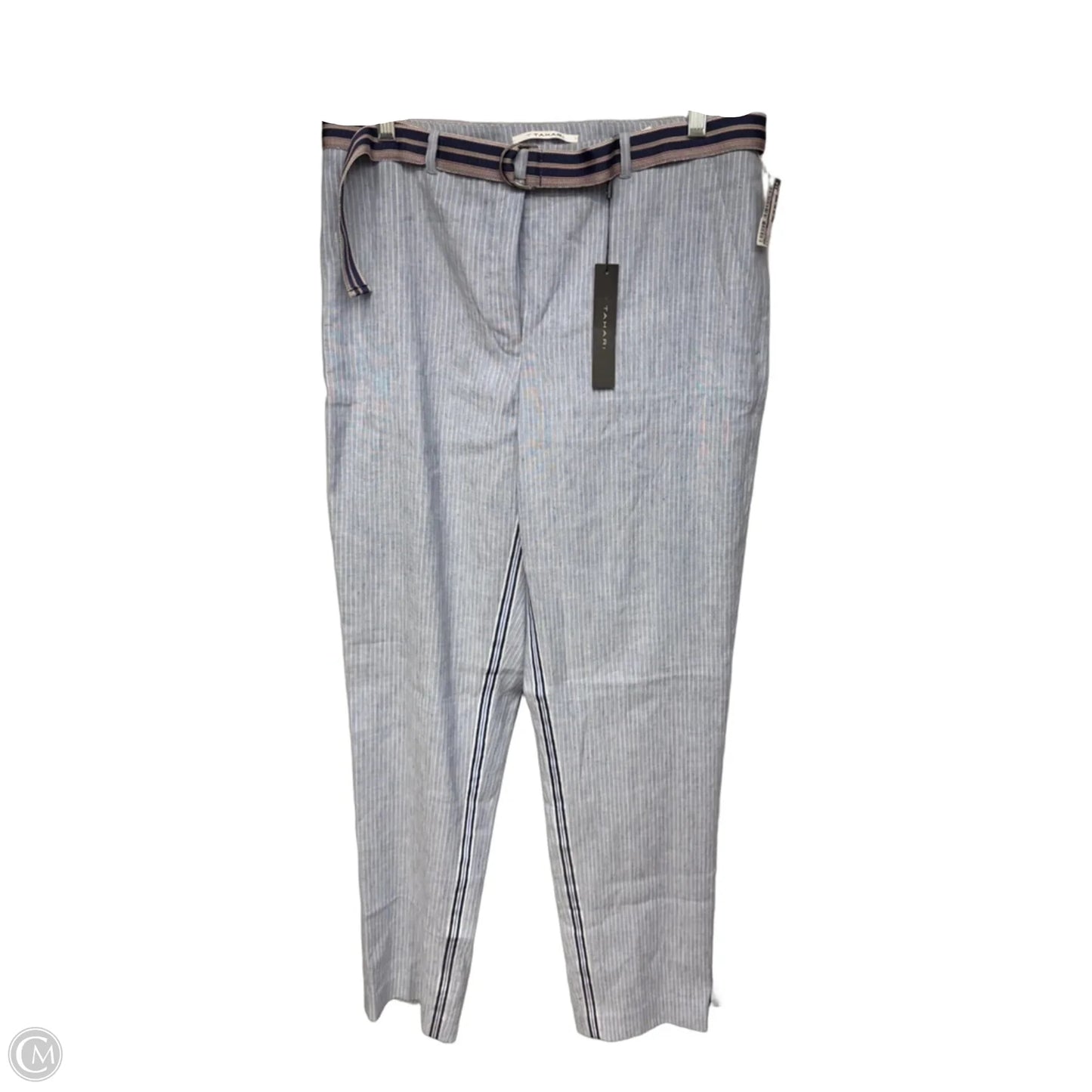 Pants Linen By Tahari In Blue, Size: 8