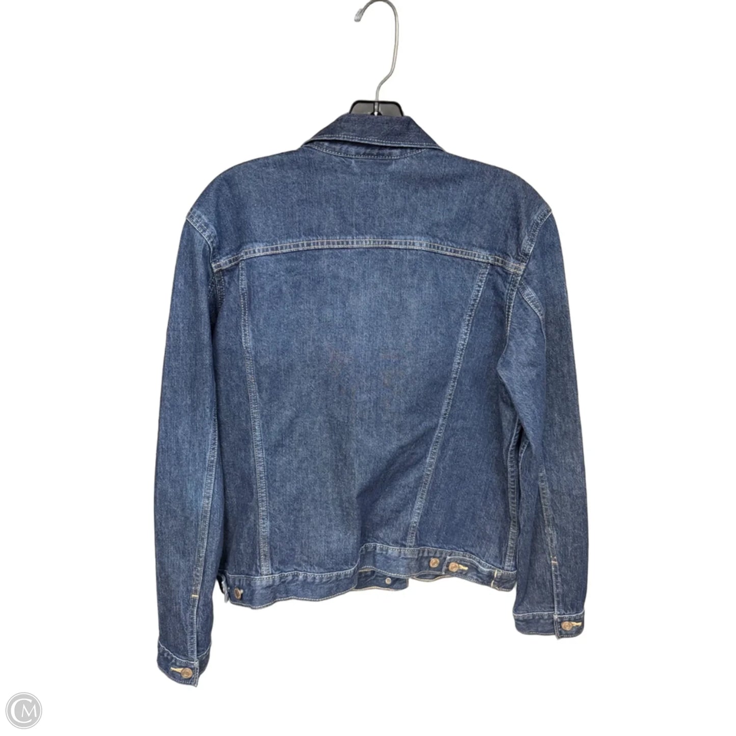 Jacket Denim By Gap In blue denim, Size: xl