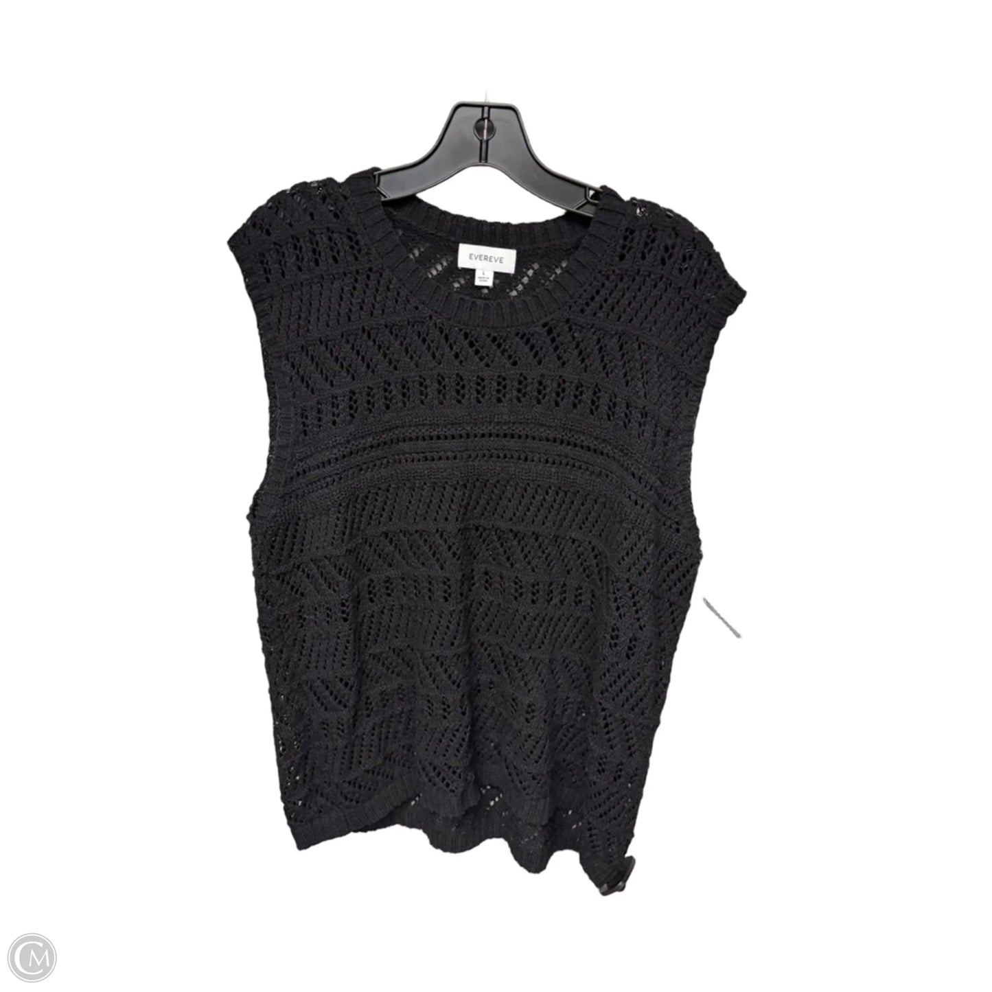 Top Sleeveless By Evereve In Black, Size: L