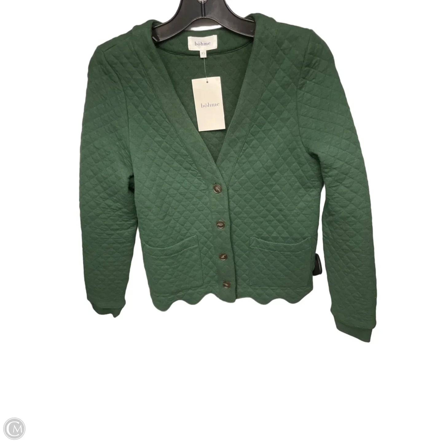 Cardigan By Bohme In Green, Size: Xs