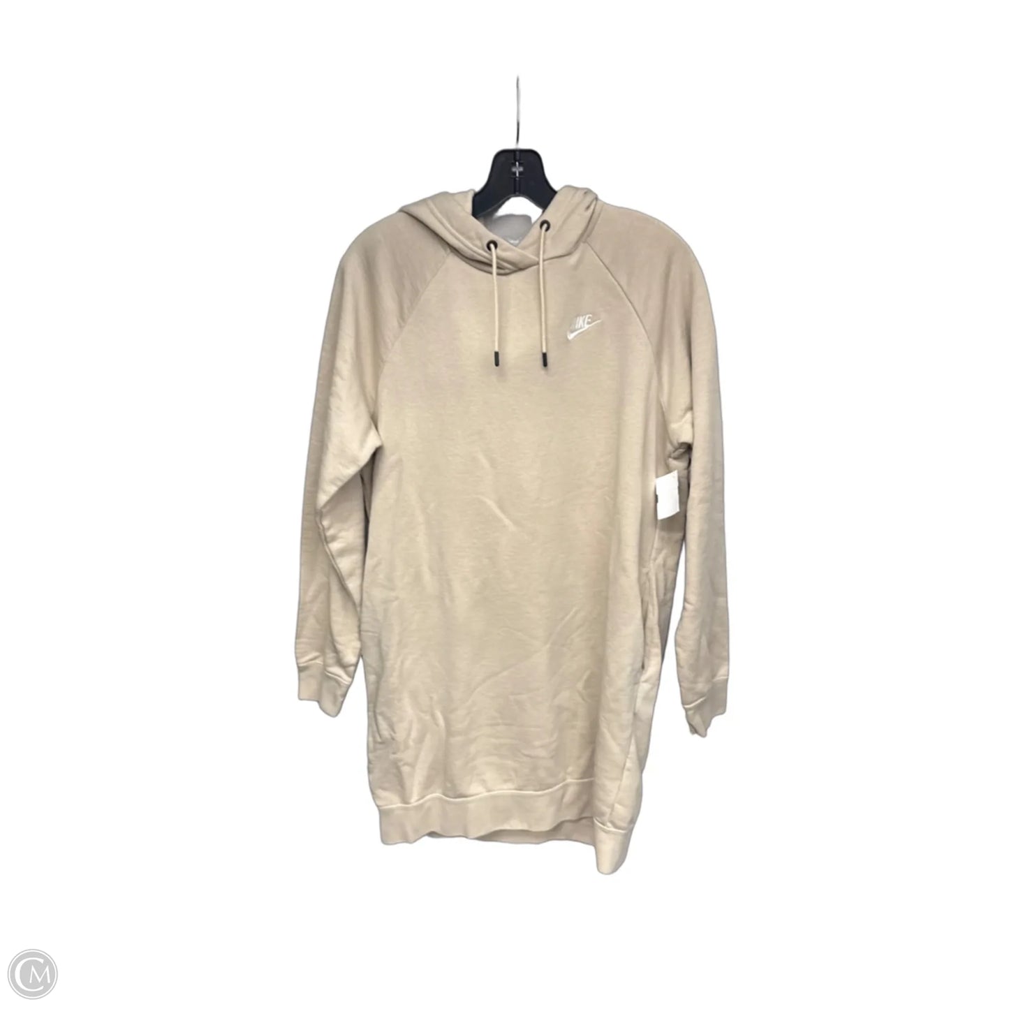 Athletic Dress By Nike Apparel In Tan, Size: S
