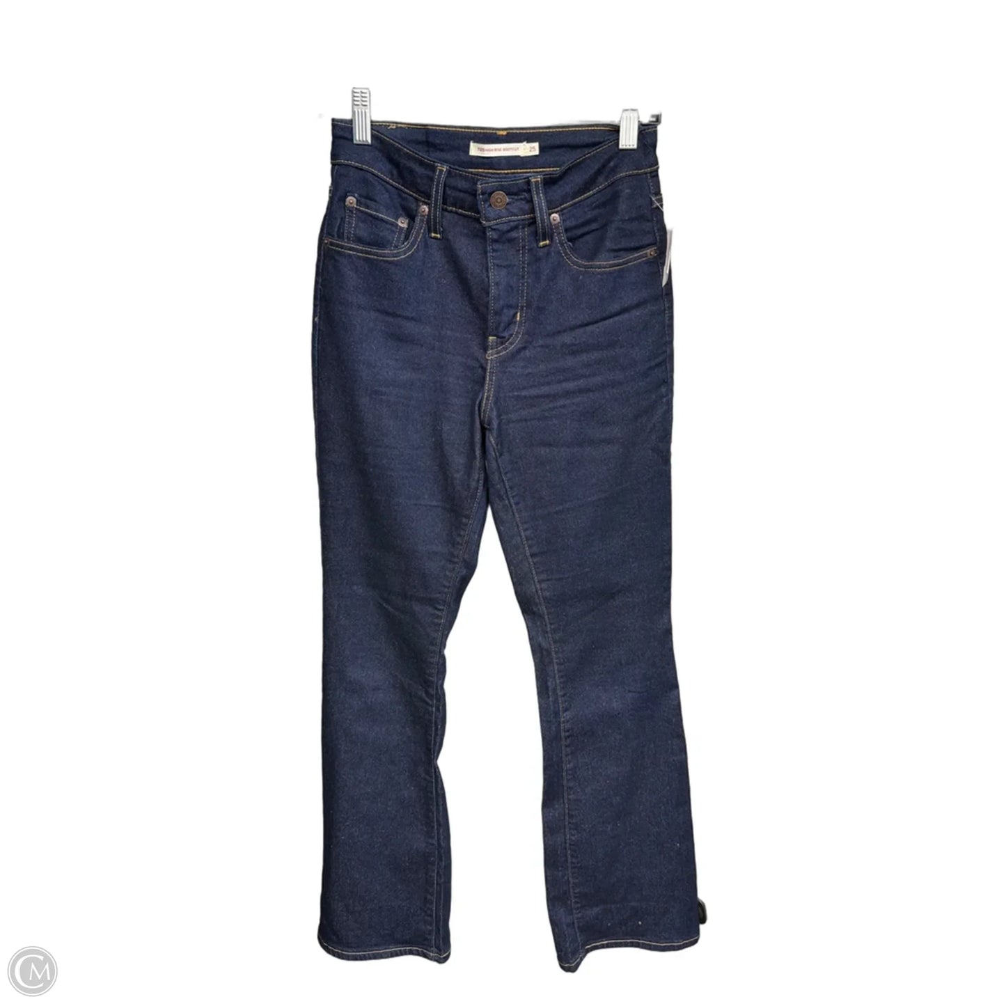 Jeans Boot Cut By Levis In Blue Denim, Size: 2