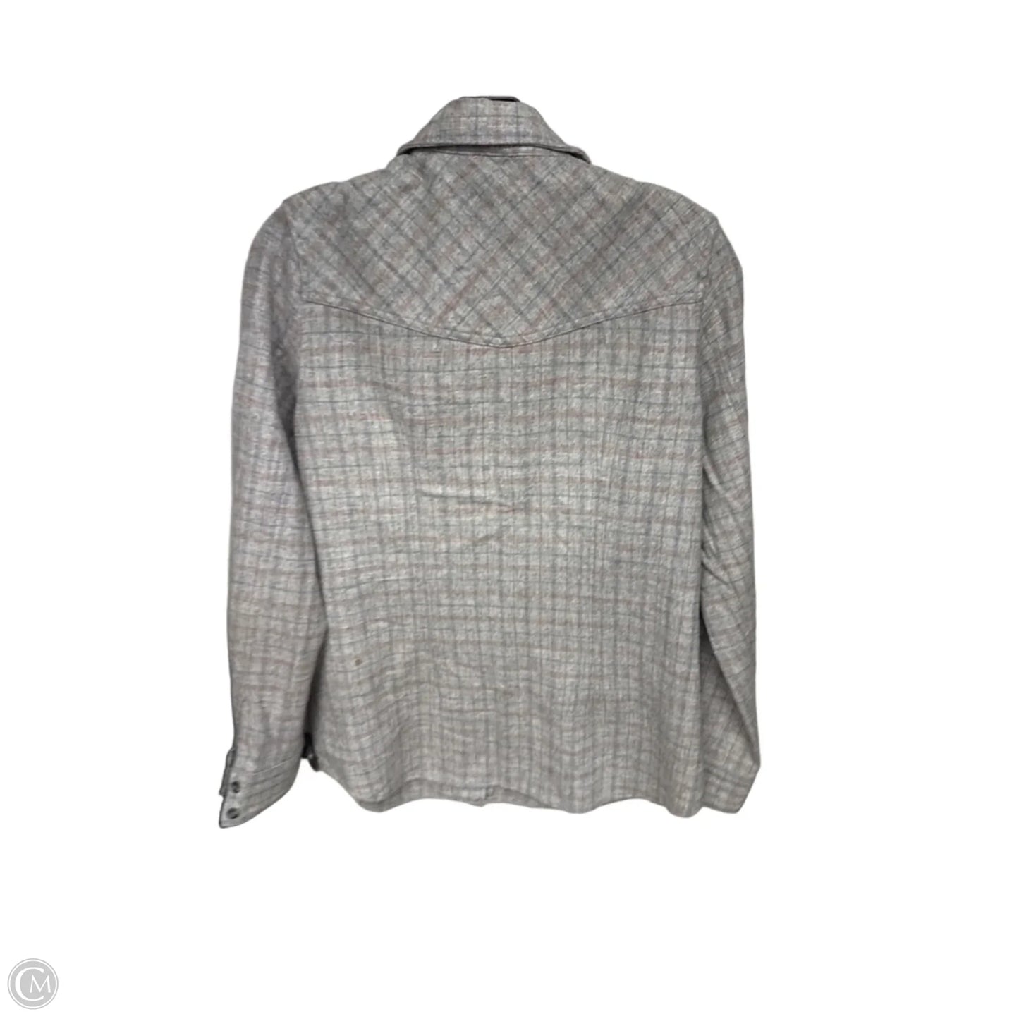 Top Long Sleeve By Pendleton In Grey, Size: M