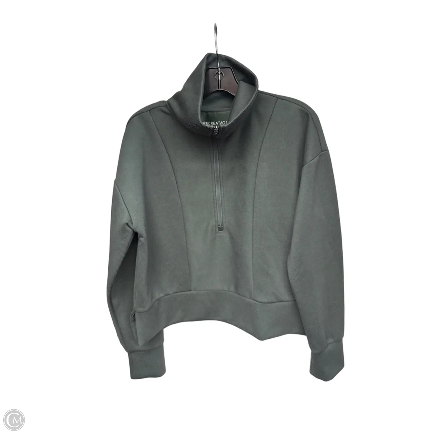 Athletic Sweatshirt Collar By Thread And Supply In Green, Size: M