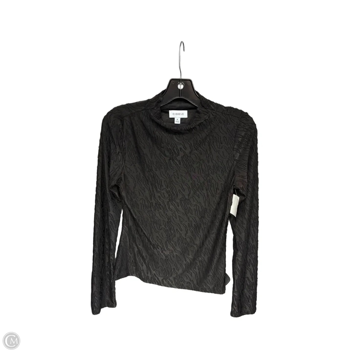 Top Long Sleeve By Evereve In Black, Size: M