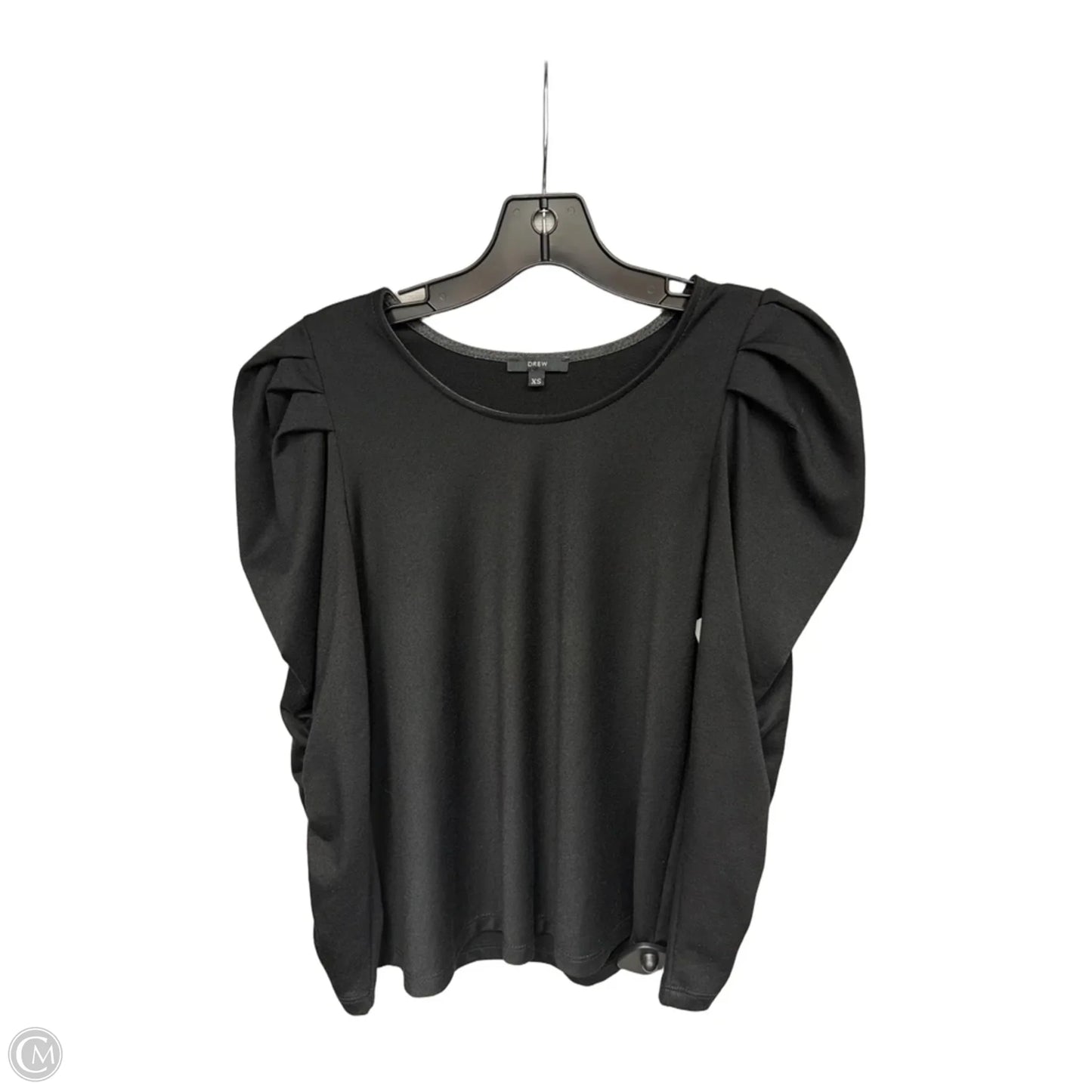 Top Long Sleeve By Drew In Black, Size: Xs