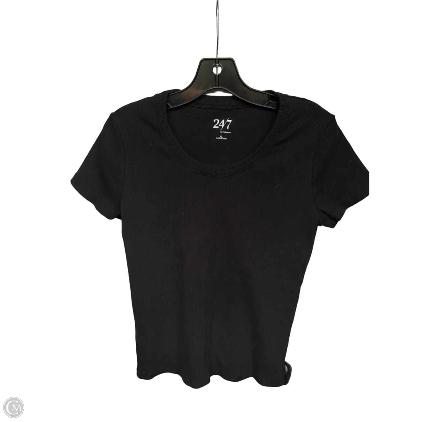 Top Short Sleeve By Maurices In Black, Size: Xl