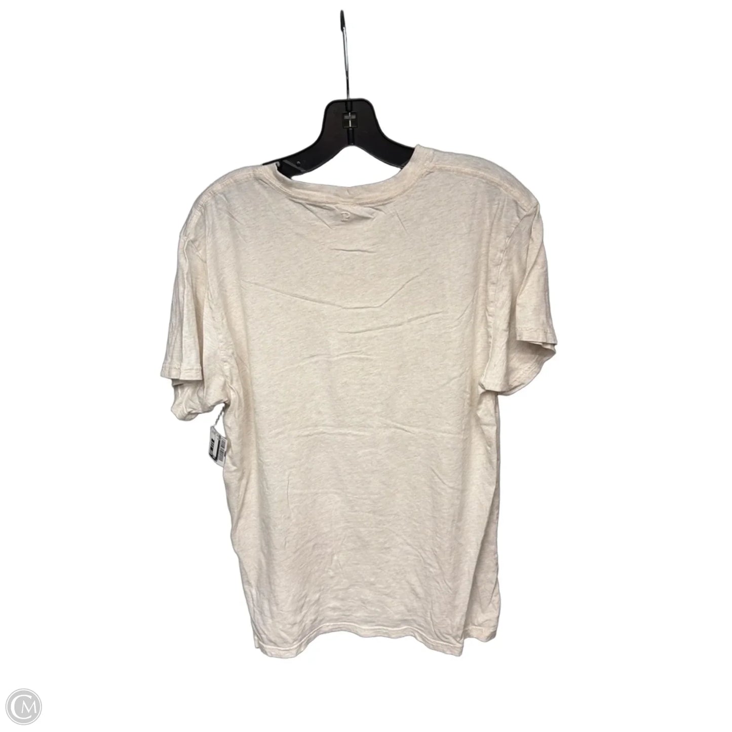 Top Short Sleeve By Pink In Tan, Size: S