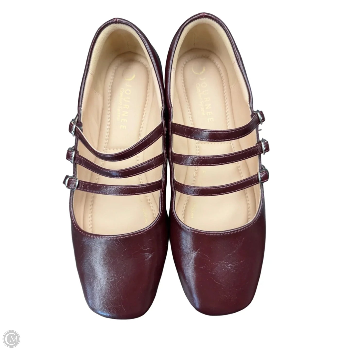 Shoes Flats By Journee In Maroon, Size: 8.5