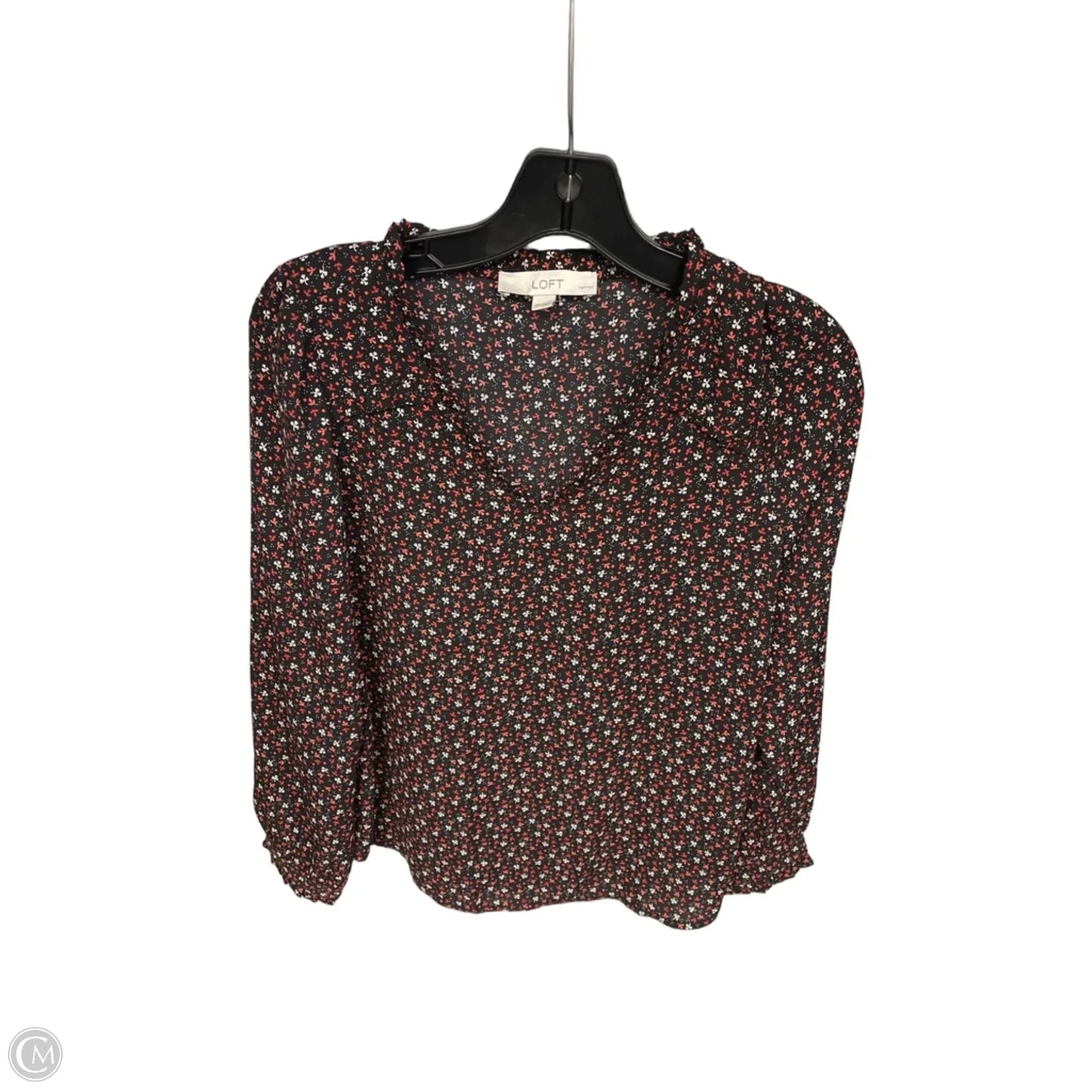 Top Long Sleeve By Loft In Black, Size: Sp