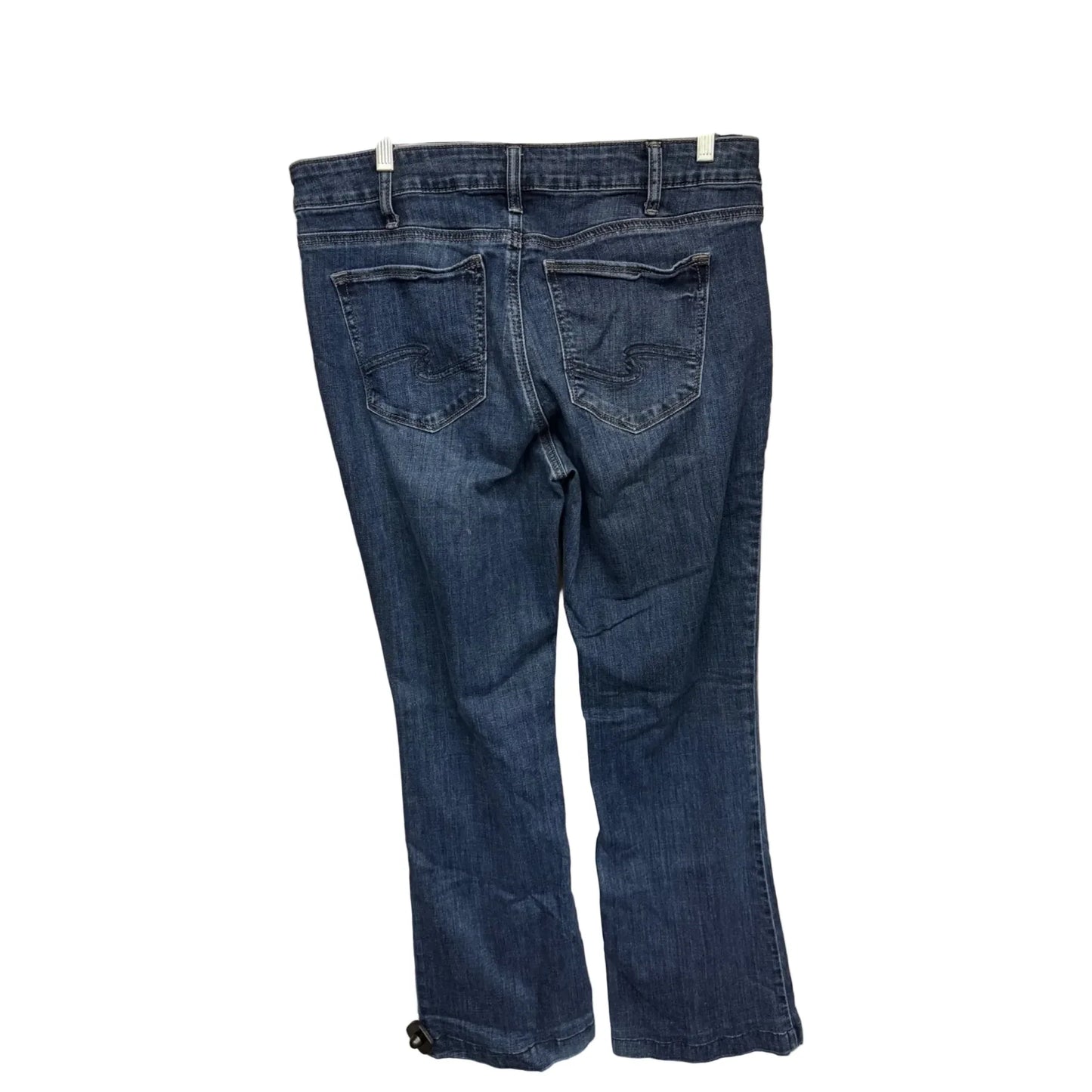 Jeans Boot Cut By Silver In Blue Denim, Size: 14