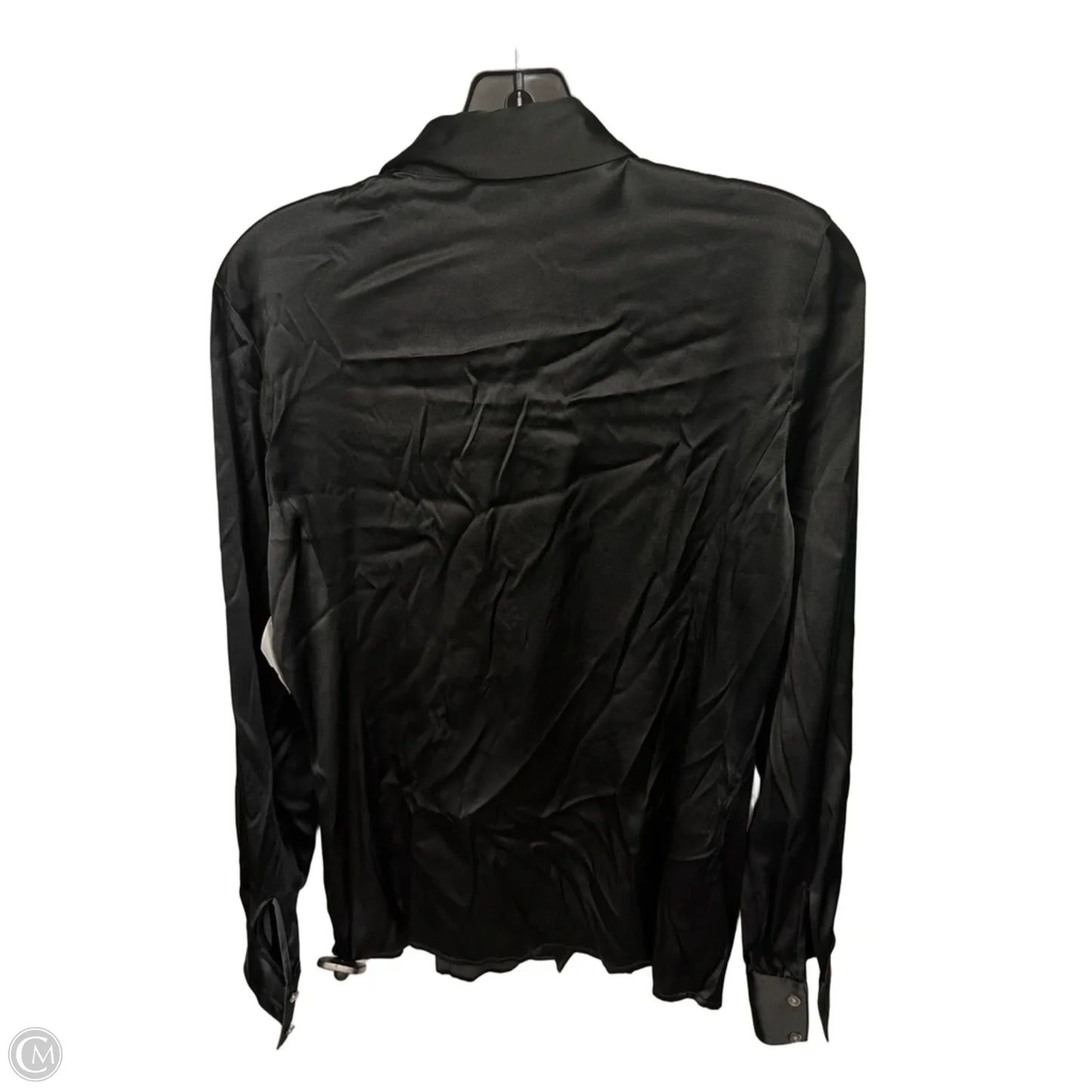 Blouse Long Sleeve By Ann Taylor In Black, Size: 6