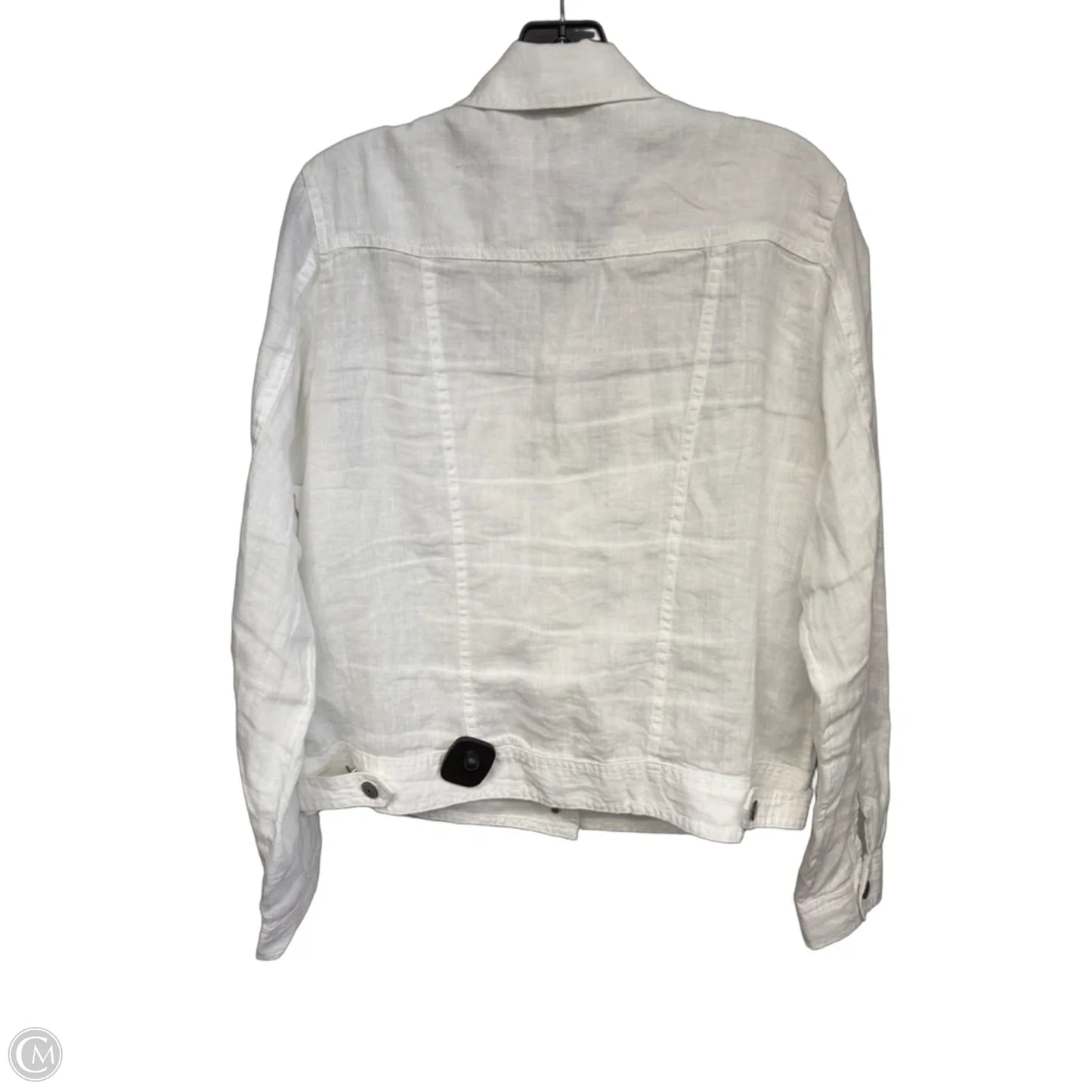 Jacket Shirt By Jones New York In White, Size: L