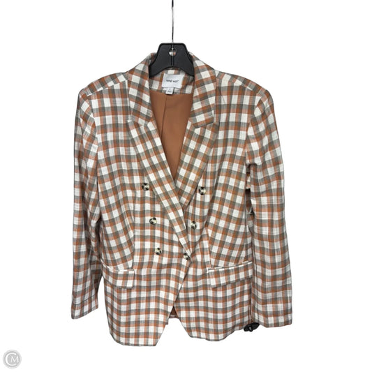 Blazer By Nine West Apparel In Plaid Pattern, Size: L