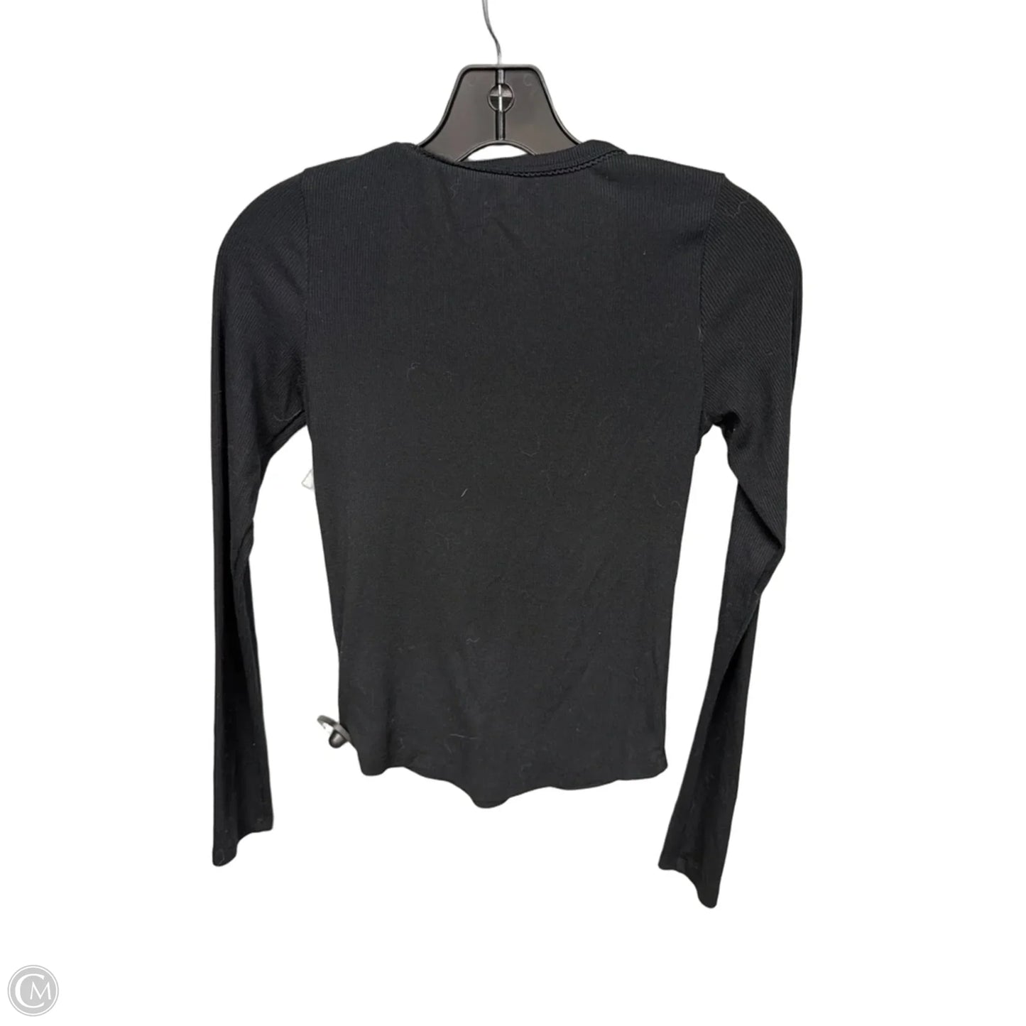Top Long Sleeve By American Eagle In Black, Size: Xs