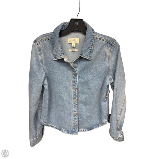 Top Long Sleeve By Universal Thread In Blue Denim, Size: S