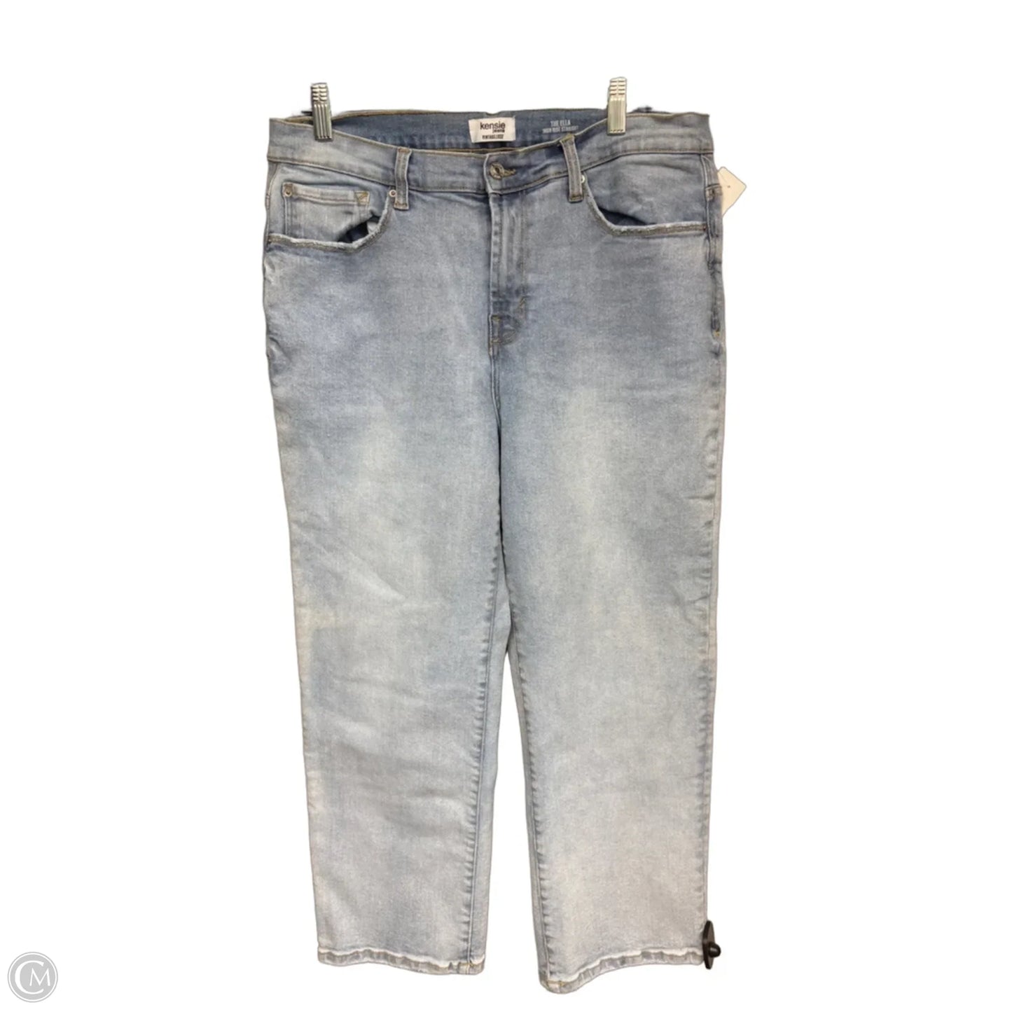 Jeans Straight By Kensie In Blue Denim, Size: 14