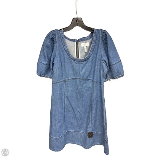 Dress Casual Midi By Loft In Blue Denim, Size: 8