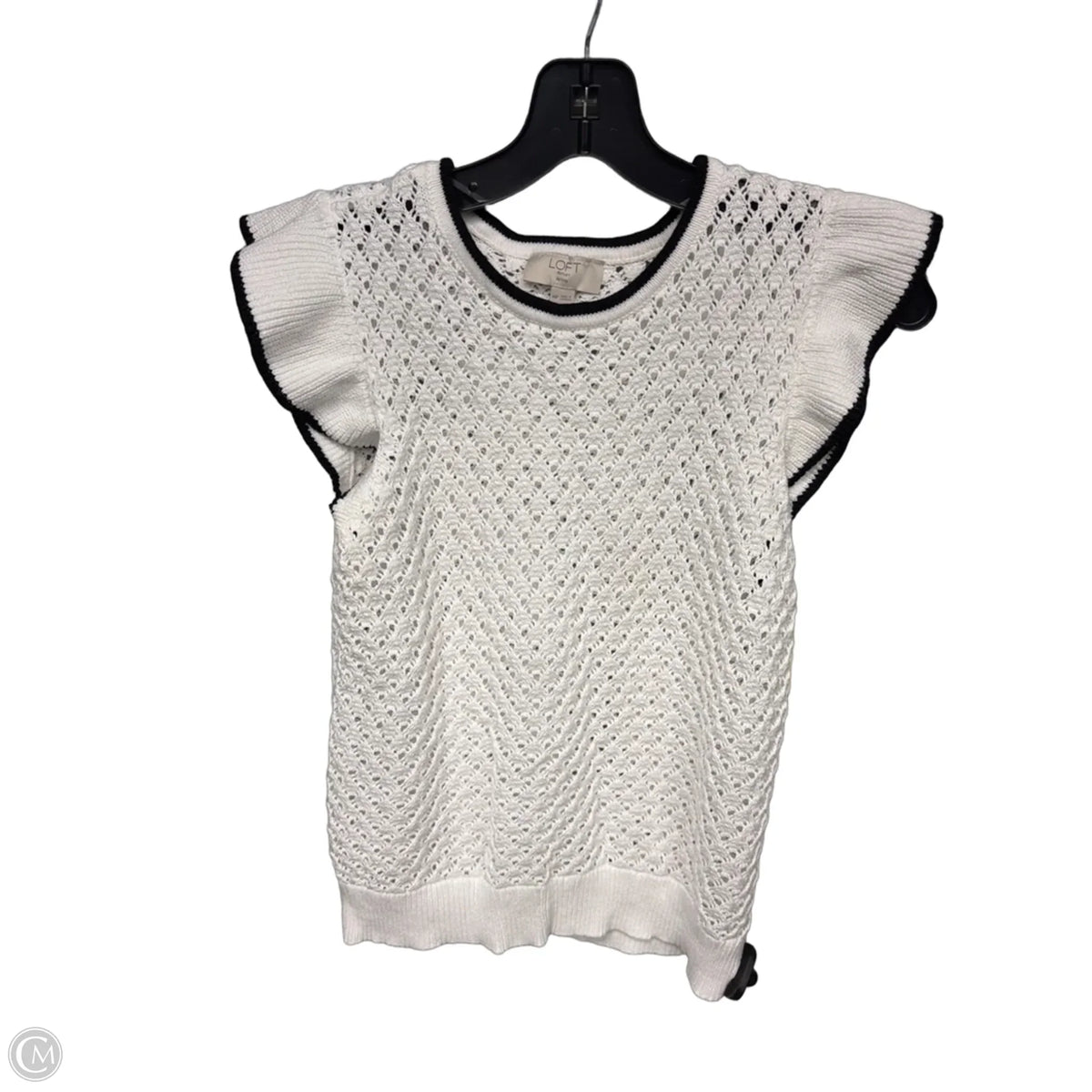 Top Sleeveless By Loft In White, Size: Mp