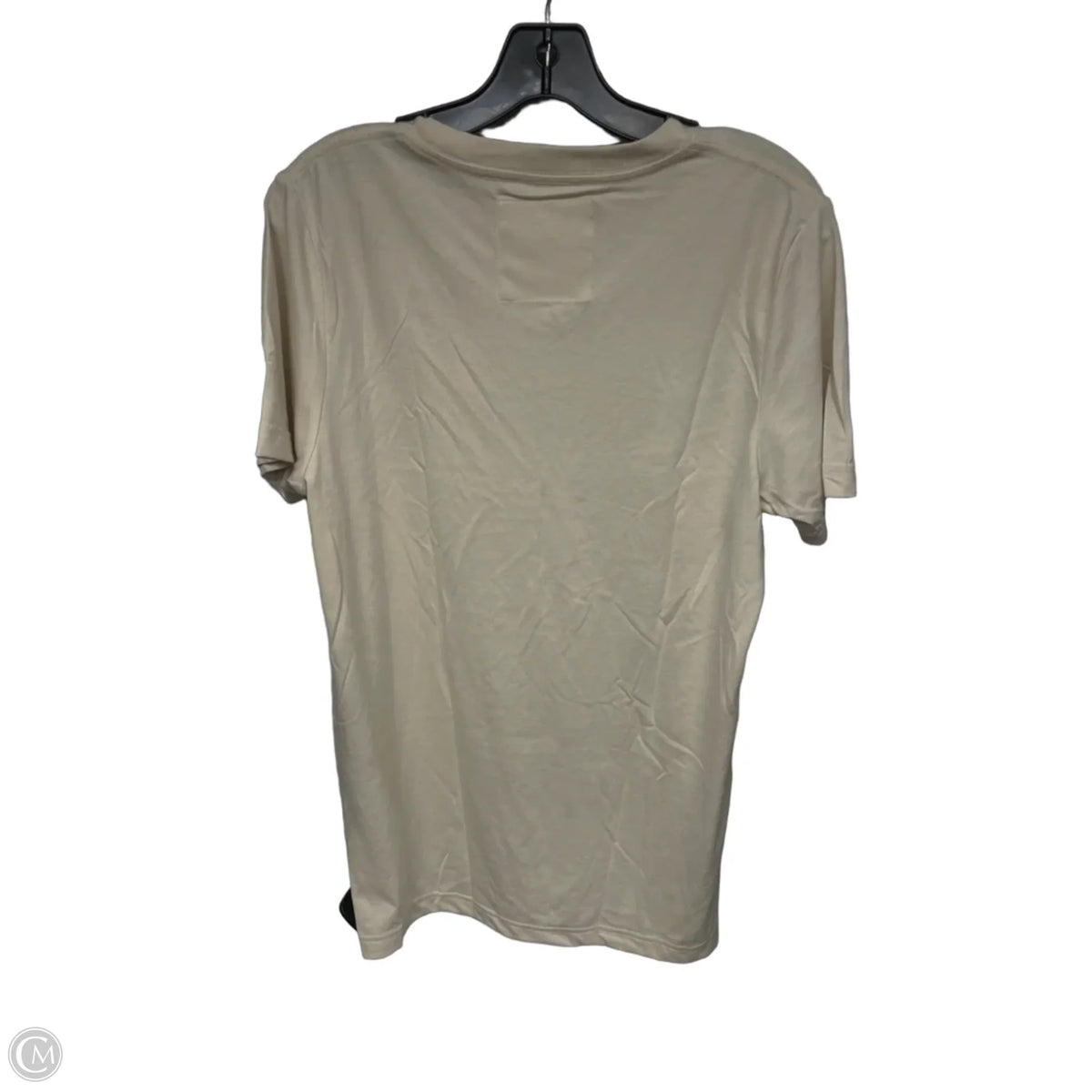 Top Short Sleeve Basic By Clothes Mentor In Tan, Size: M