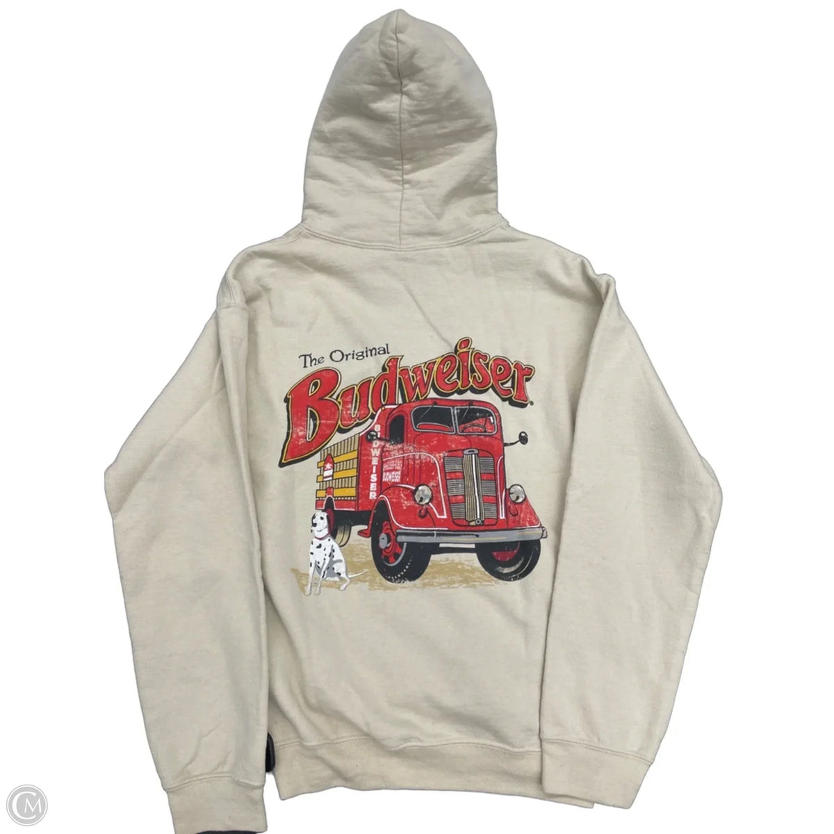 Sweatshirt Hoodie By Clothes Mentor In Tan, Size: S