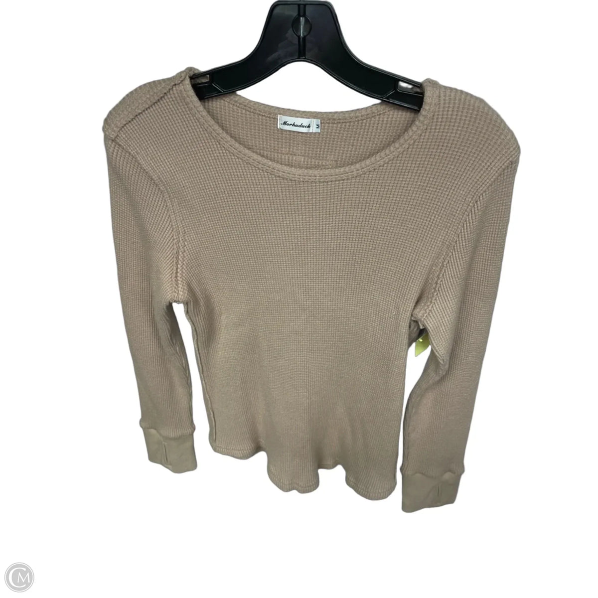 Top Long Sleeve By Clothes Mentor In Tan, Size: M