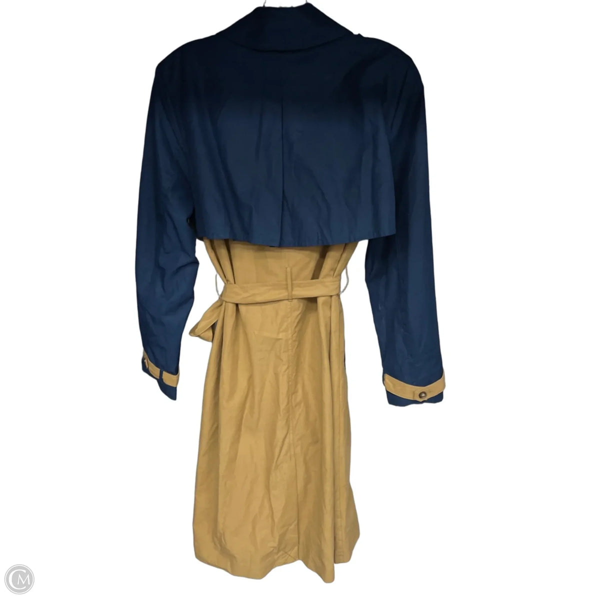 Coat Trench Coat By Target-designer In Navy, Size: M
