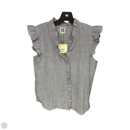Top Sleeveless By Anne Klein In Striped Pattern, Size: M