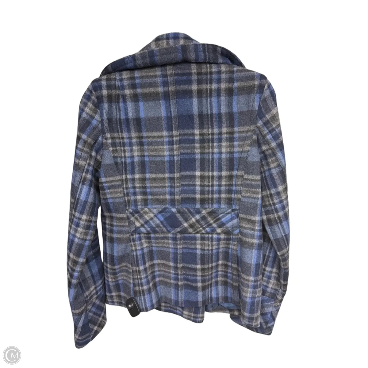 Coat Peacoat By Aeropostale In Blue & Grey, Size: M